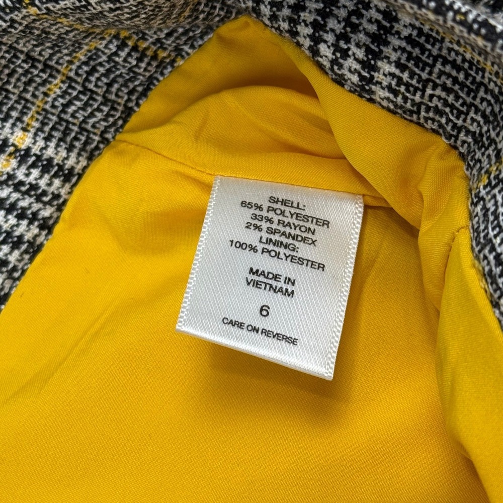 New York & Company Plaid Ruffle Mermaid Flare Skirt Grunge Y2K Academia Size 6 - Picture 12 of 13